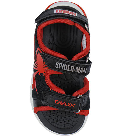 Geox Sandaler m. Lys - Ciberdron - Sort/Rød