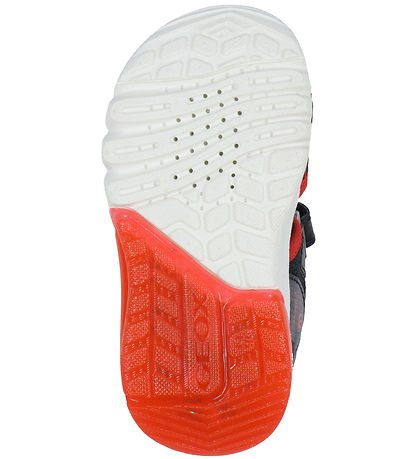 Geox Sandaler m. Lys - Ciberdron - Sort/Rød Geox Sandaler m. Lys - Ciberdron - Sort/Rød