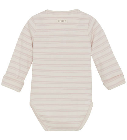 Fixoni Wrap Bodysuit l/s - Hushed Violet w. Stripes