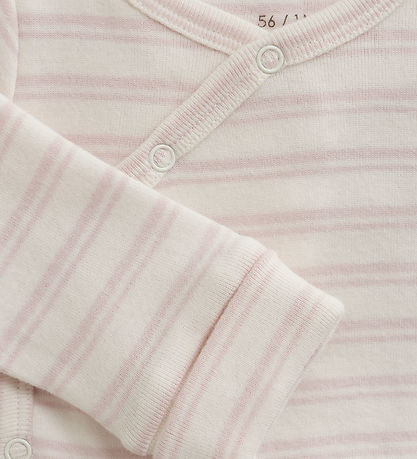 Fixoni Wrap Bodysuit l/s - Hushed Violet w. Stripes