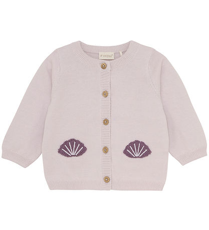 Fixoni Cardigan - Strik - Gray Lilac Fixoni Cardigan - Strik - Gray Lilac