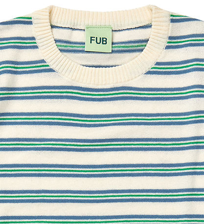 FUB T-shirt - Ecru/Washed Indigo