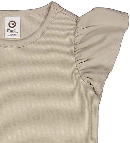 Müsli T-shirt - Rib - Cozy Me - Cashmere