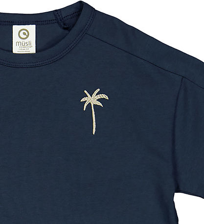 Müsli T-shirt - Palm - Night Blue Müsli T-shirt - Palm - Night Blue