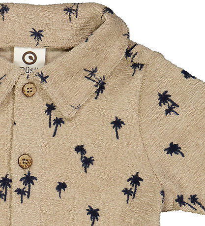 Müsli Skjorte - Palm - Cashmere/Night Blue Müsli Skjorte - Palm - Cashmere/Night Blue