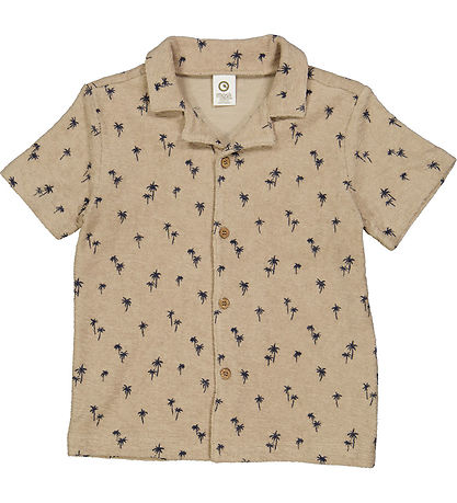 Müsli Skjorte - Palm - Cashmere/Night Blue