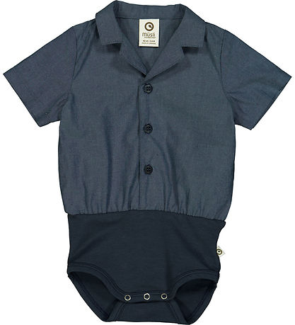 Müsli Skjortebody k/æ - Chambray - Chambray Müsli Skjortebody k/æ - Chambray - Chambray