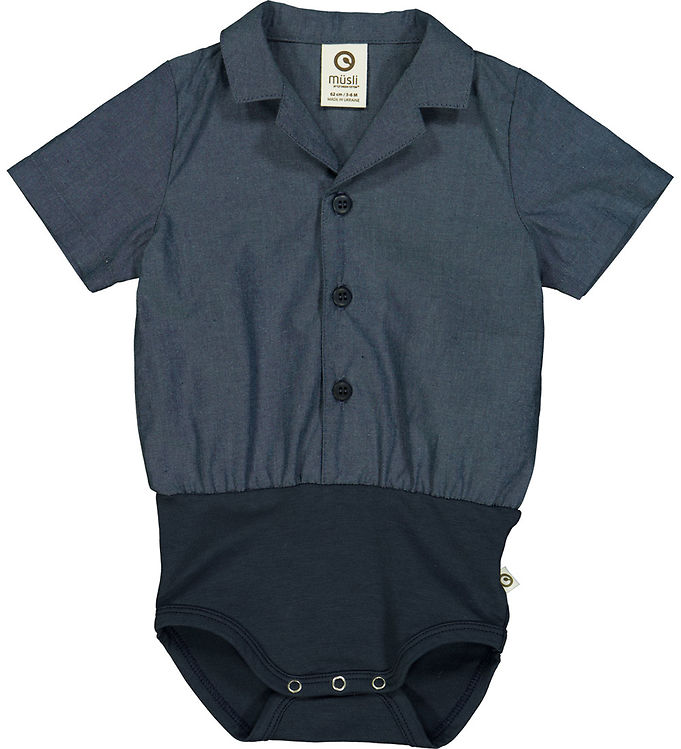 Müsli Skjortebody k/æ - Chambray - Chambray
