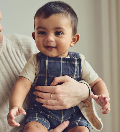 Müsli Smækbukser - Check - Night blue/Cashmere Müsli Smækbukser - Check - Night blue/Cashmere