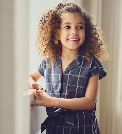 Müsli Skjorte - Check Crop - Night Blue/Cashmere Müsli Skjorte - Check Crop - Night Blue/Cashmere