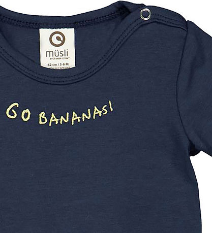 Müsli Summer Romper - Banana - Night Blue