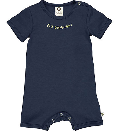 Müsli Summer Romper - Banana - Night Blue