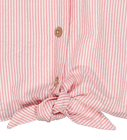 Müsli Skjorte - Seesucker - Crop - Balsam Cream/Bubblegum Müsli Skjorte - Seesucker - Crop - Balsam Cream/Bubblegum