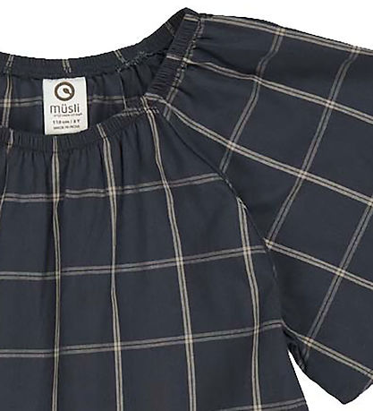 Müsli Kjole - Check - Night blue/Cashmere Müsli Kjole - Check - Night blue/Cashmere