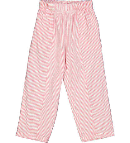 Müsli bukser - Seersucker Stripe - Balsam Cream/Bubblegum