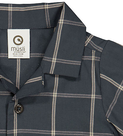 Müsli Skjorte - Check - Night Blue/Cashmere Müsli Skjorte - Check - Night Blue/Cashmere