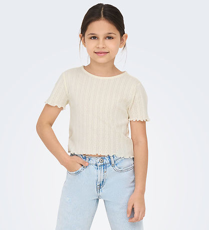 Kids Only T-shirt - Noos - KogCarlotta - Cloud Dancer