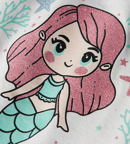 Name It T-shirt - NmfFrejane - 2-pak - Lucent White/Sweet Dreams Name It T-shirt - NmfFrejane - 2-pak - Lucent White/Sweet Dreams