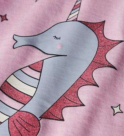 Name It T-shirt - NmfFrejane - 2-pak - Lucent White/Sweet Dreams