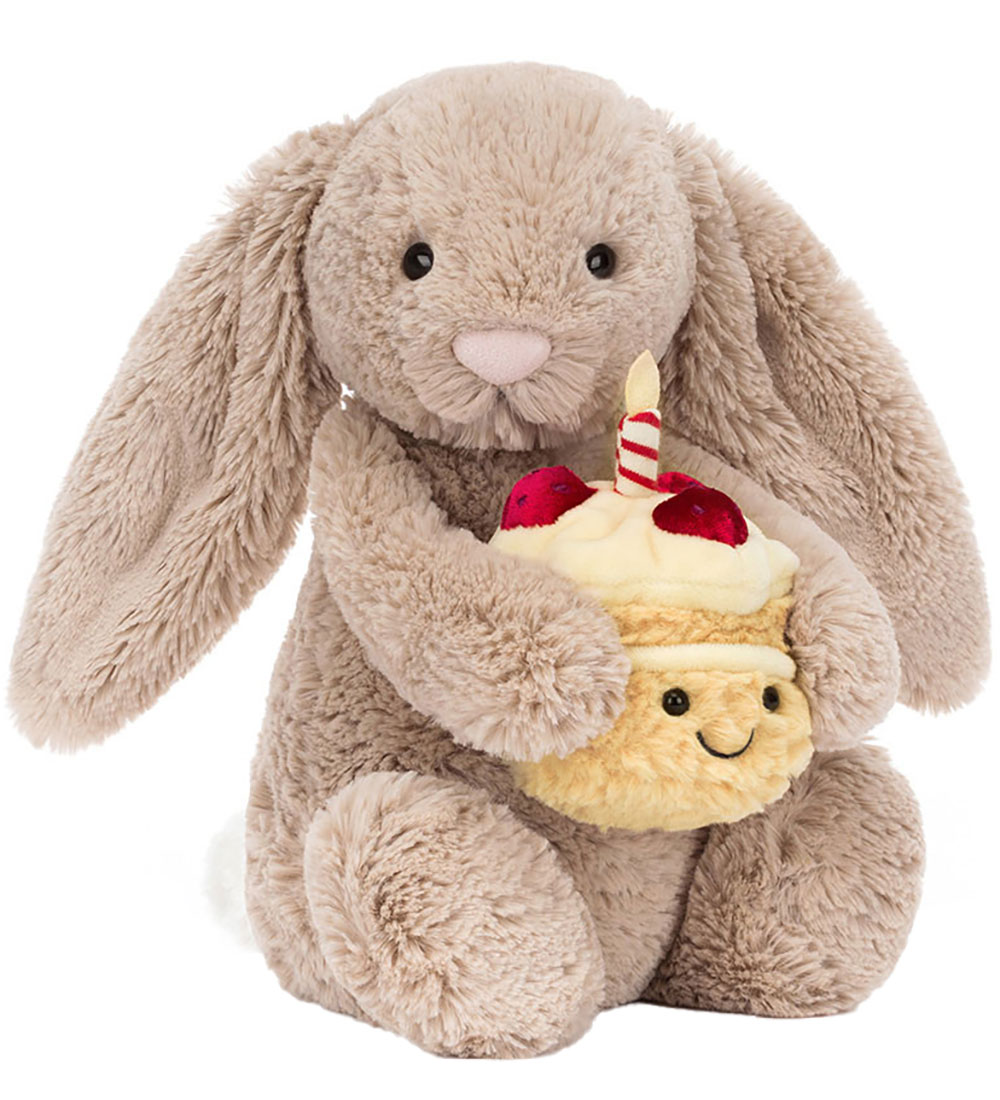 Jellycat Kuscheltier - 31x12 cm - Bashful Beige Bunny Geburtstag - Jellycat - One Size - Kuscheltiere