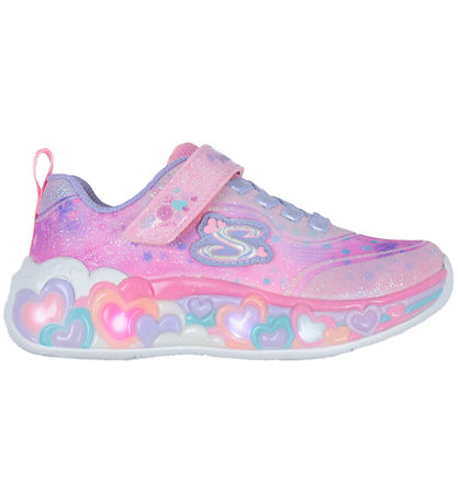 Skechers Sko m. Lys - Eternal Heart Lights - Lys Pink/Multi Skechers Sko m. Lys - Eternal Heart Lights - Lys Pink/Multi