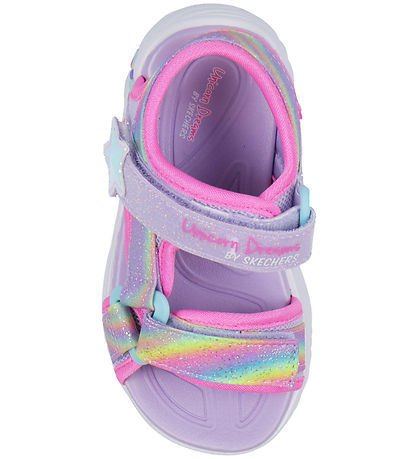 Skechers Sandaler m. Lys - Dreamy Unicorns - Lavender/Multi Skechers Sandaler m. Lys - Dreamy Unicorns - Lavender/Multi