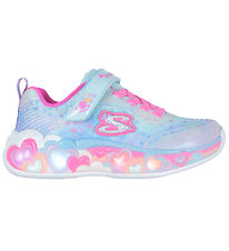 Skechers Sko m. Lys - Eternal Heart Lights - Blå/Multi Skechers Sko m. Lys - Eternal Heart Lights - Blå/Multi