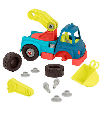 B. toys Bil - Happy Cruisers - Take-Apart Kranbil - 31 Dele