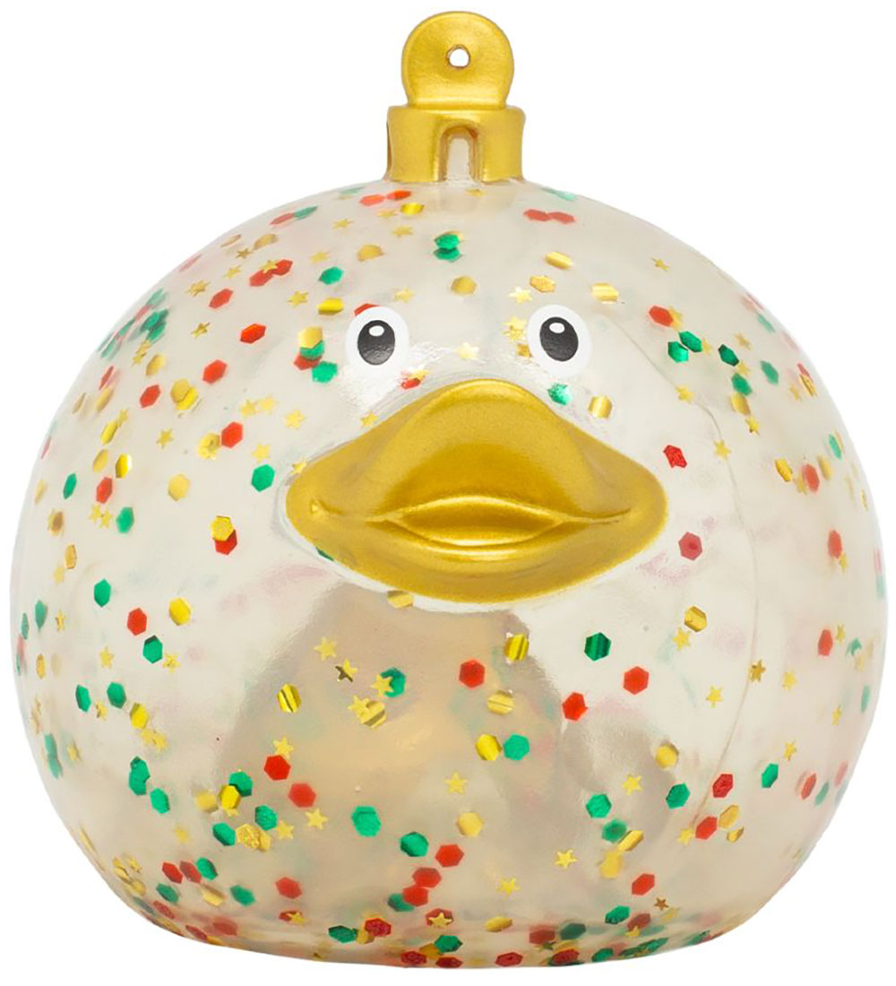 Badeente - Christbaumkugel - Glitter - Badeand - One Size - Badespielzeug