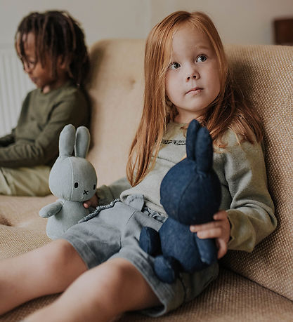 Bon Ton Toys Bamse - 23 cm - Miffy - Raw Denim Bon Ton Toys Bamse - 23 cm - Miffy - Raw Denim