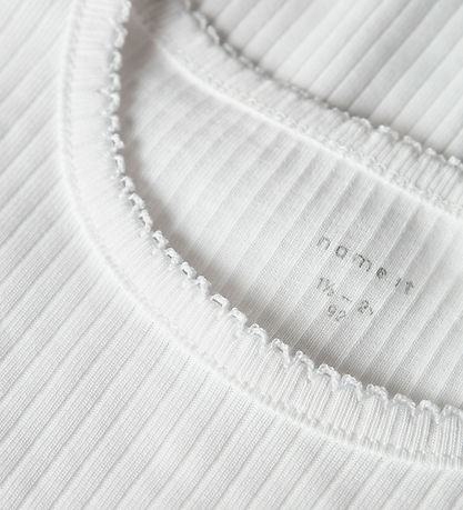 Name It T-shirt - Rib - NmfFikatie - Lucent White