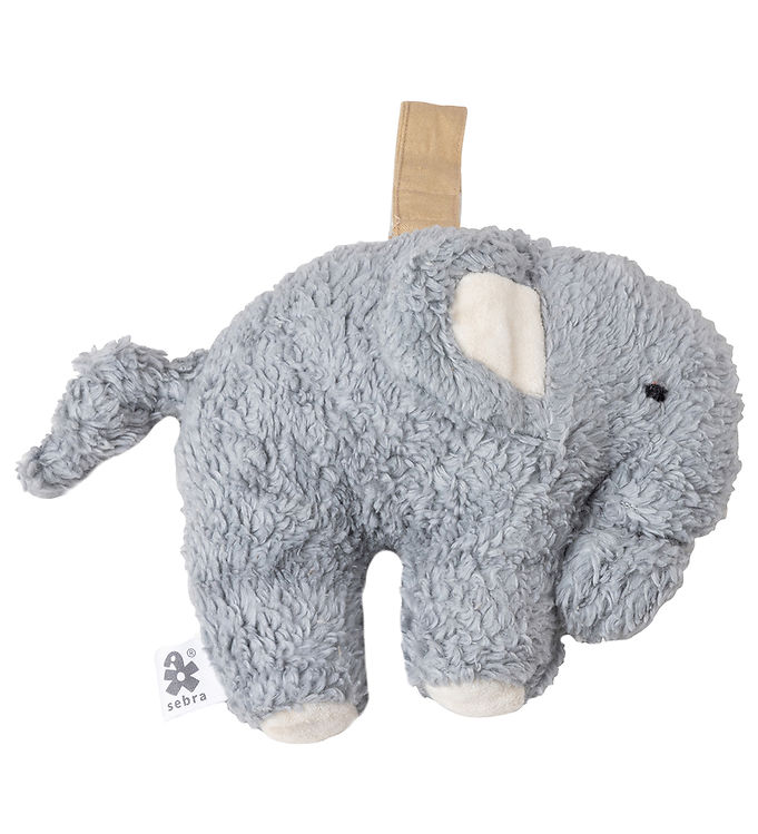 Sebra Bamse Elefant 14 cm - Dusty Blue