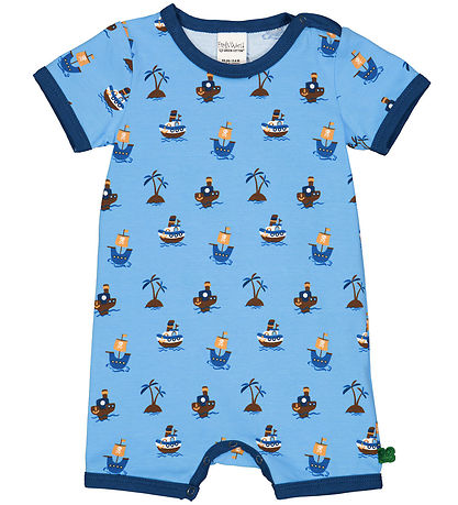 Freds World Sommerdragt - Pirate - All Blue/ Papaya/ Navy Freds World Sommerdragt - Pirate - All Blue/ Papaya/ Navy