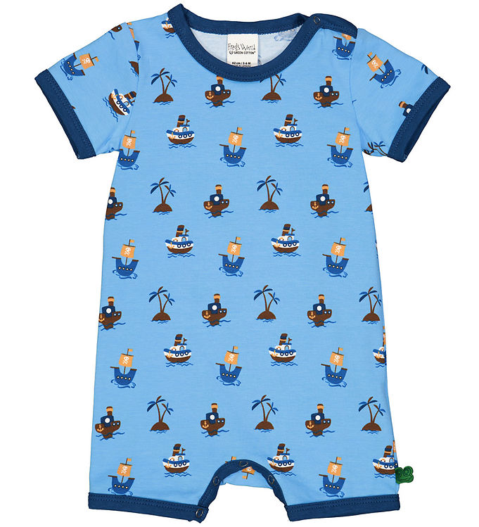 Freds World Sommerdragt - Pirate - All Blue/ Papaya/ Navy