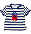 Freds World T-shirt - Baby - Almond/ Navy Freds World T-shirt - Baby - Almond/ Navy