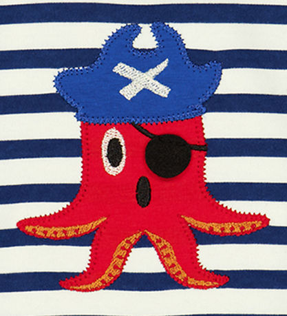 Freds World T-shirt - Baby - Almond/ Navy Freds World T-shirt - Baby - Almond/ Navy