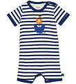 Freds World Sommerdragt - Stripe applique - Almond/ Navy Freds World Sommerdragt - Stripe applique - Almond/ Navy