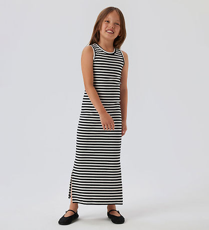 Name It Kjole - Rib - Noos - NkfSuraja - Bright White/W. BLACK S Name It Kjole - Rib - Noos - NkfSuraja - Bright White/W. BLACK S