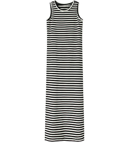 Name It Kjole - Rib - Noos - NkfSuraja - Bright White/W. BLACK S Name It Kjole - Rib - Noos - NkfSuraja - Bright White/W. BLACK S