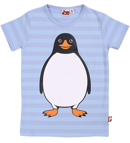 DYR T-shirt - DyrGrowl - Lila/Baby Blue Pingvin DYR T-shirt - DyrGrowl - Lila/Baby Blue Pingvin