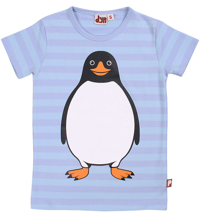 DYR T-shirt - DyrGrowl - Lila/Baby Blue Pingvin