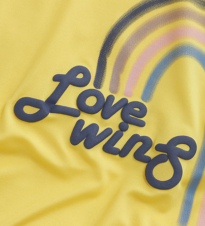 Color Kids T-shirt - Banana Cream m. Print