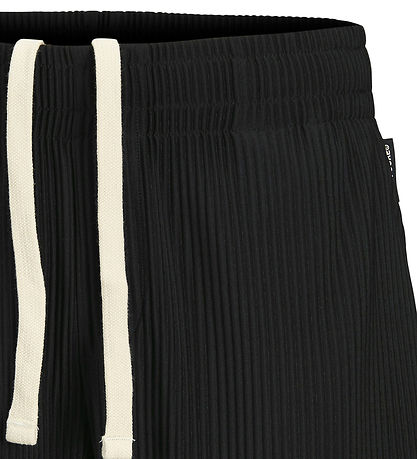 Jack & Jones Sweatshorts - JpstBill - Plissé - Black Jack & Jones Sweatshorts - JpstBill - Plissé - Black