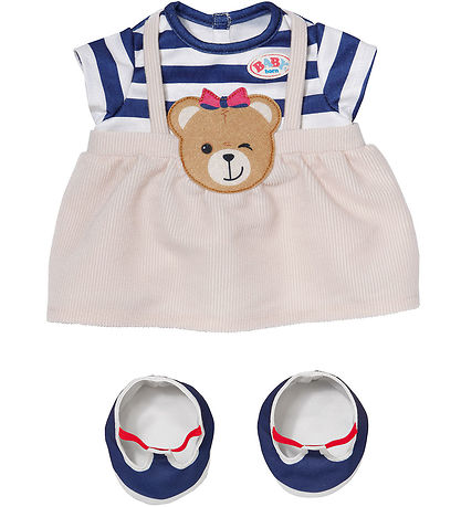 BABY born Dukketøj - Bamse Outfit Kjole - 43 cm