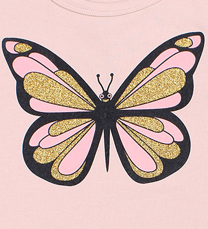 DYR T-shirt - DyrGrowl - Lt Rose Sommefugl DYR T-shirt - DyrGrowl - Lt Rose Sommefugl