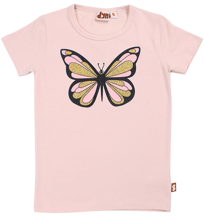 DYR T-shirt - DyrGrowl - Lt Rose Sommefugl