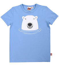 DYR T-shirt - DyrGrowl - Ice Blue Ny Isbjoern DYR T-shirt - DyrGrowl - Ice Blue Ny Isbjoern