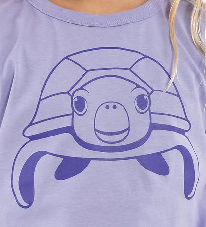 DYR T-shirt - DyrHide - Lila Outline Havskildpadde DYR T-shirt - DyrHide - Lila Outline Havskildpadde