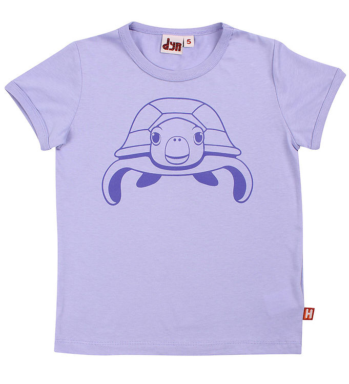 DYR T-shirt - DyrHide - Lila Outline Havskildpadde