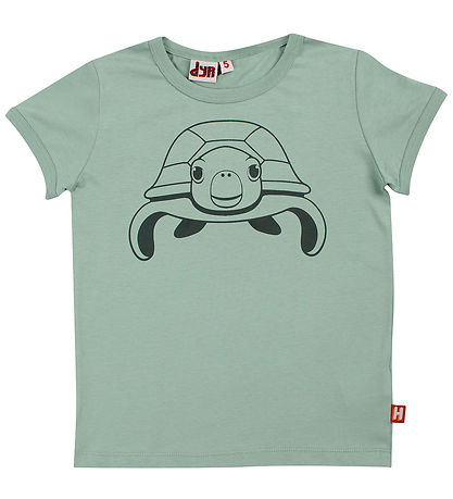 DYR T-shirt - DyrHide - Herb Green Outline Havskildpadde